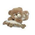 Factory Wholesale Brown Soft Plush Bear Pillow 